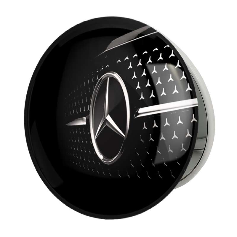 آینه جیبی خندالو طرح مرسدس بنز Mercedes Benz مدل تاشو کد 23504