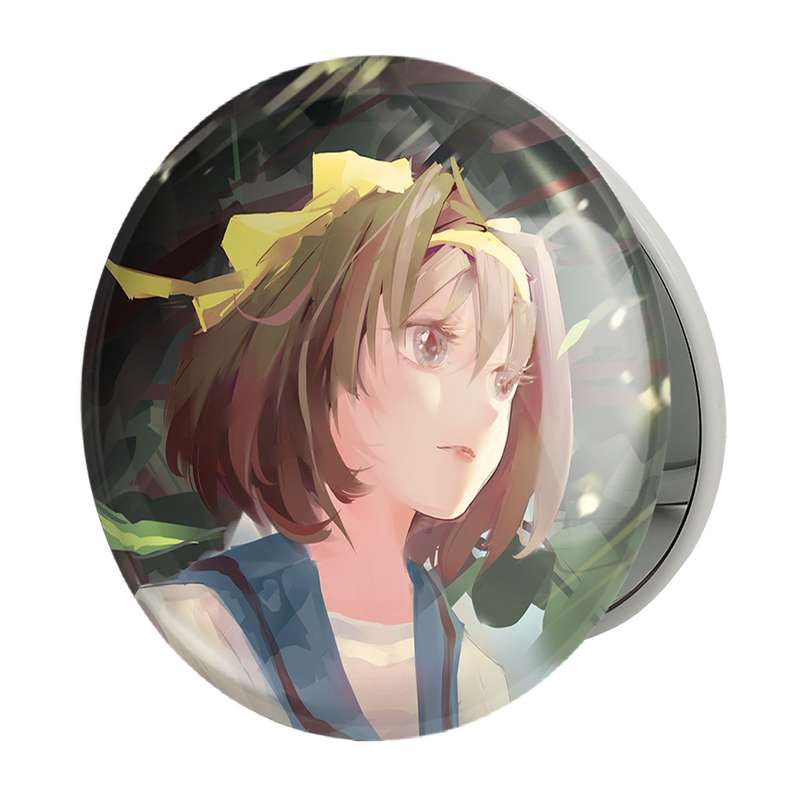 آینه جیبی خندالو طرح هاروهی انیمه ناپدید شدن هارومی سوزومیا The Disappearance of Haruhi Suzumiya مدل تاشو کد 23142