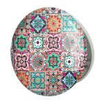 آینه جیبی خندالو طرح کاشی مدل تاشو کد 2193