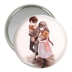 آینه جیبی خندالو مدل ارن و میکاسا انیمه اتک آن تایتان Attack on Titan کد 18583