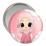 آینه جیبی خندالو مدل دخترانه باحجاب کد 26024