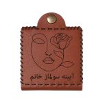 آینه جیبی مدل  اسم سولماز طرح گل