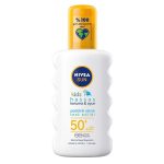 اسپری ضد آفتاب بدون رنگ نیوآ SPF 50 مدل 50 مناسب برای پوست حساس حجم 200 میلی‌لیتر