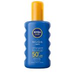 اسپری ضد آفتاب بدون رنگ نیوآ SPF 50 مدل koruma ‌مناسب برای انواع پوست حجم 200 میلی‌لیتر