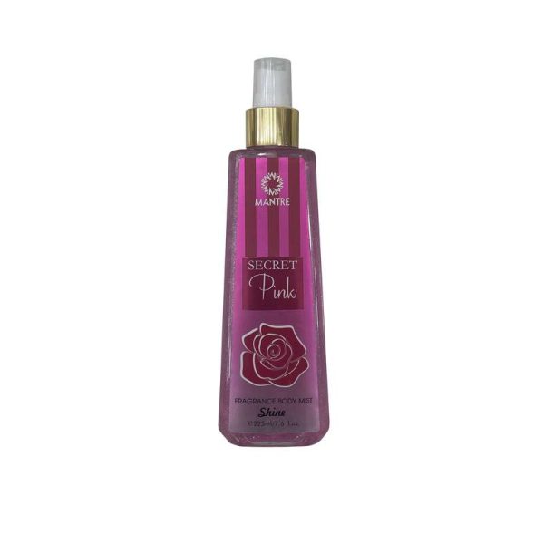 بادی اسپلش زنانه مانتره مدل secret pink حجم 225 میلی لیتر