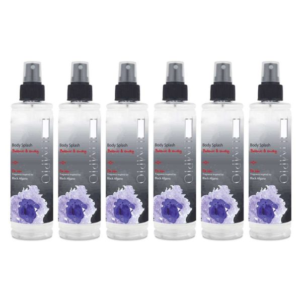 بادی اسپلش مردانه لیمپیو مدل Black Afghano حجم 250 میلی لیتر مجموعه 6 عددی
