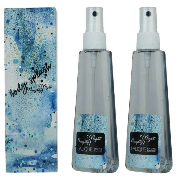 بادی اسپلش مردانه ناتی نایت مدل LALIQUE ENCRW NOIRE حجم 110 میلی لیتر بسته 2 عددی