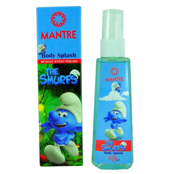 بادی اسپلش کودک مانتره مدل SMURFS حجم 80 میلی لیتر
