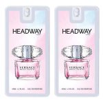 عطر جیبی زنانه هدوی مدل ورساچه برایت کریستال حجم 45 میلی لیتر مجموعه 2 عددی