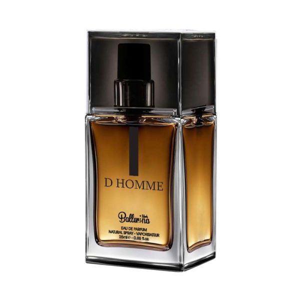 عطر جیبی مردانه بالرینا مدل D Homme  حجم 25 میلی لیتر