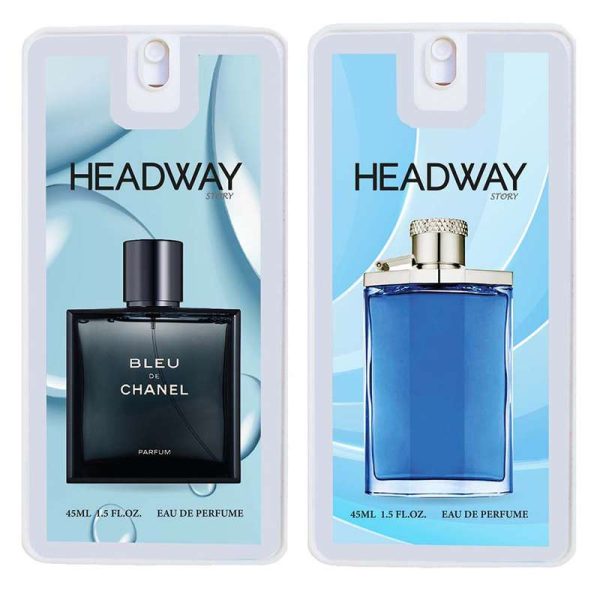 عطر جیبی مردانه هدوی استوری مدل بلو شنل و دانهیل دیزایر بلو حجم 45 میلی لیتر مجموعه 2 عددی