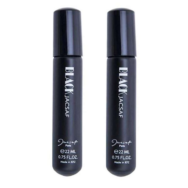 عطر جیبی مردانه ژک ساف مدل Black حجم 22 میلی لیتر بسته 2 عددی