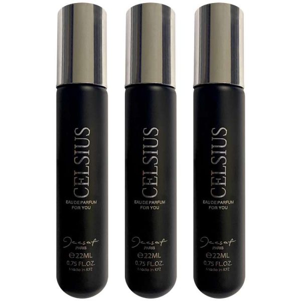 عطر جیبی مردانه ژک ساف مدل Celsius حجم 22 میلی لیتر مجموعه 3 عددی