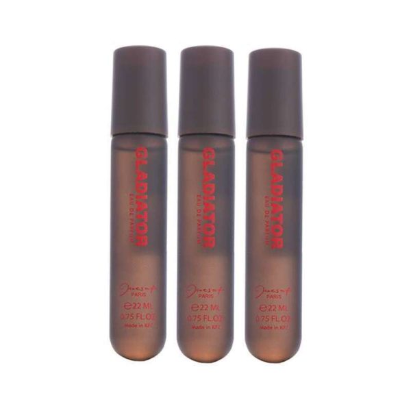 عطر جیبی مردانه ژک ساف مدل گلادیاتور حجم 22 میلی لیتر بسته 3 عددی