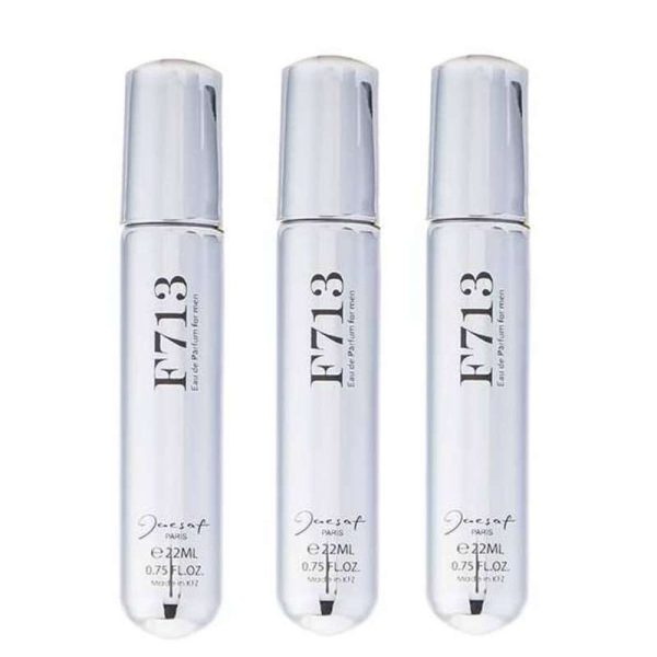 عطر جیبی مردانه ژک ساف مدل F713 حجم 22 میلی لیتر مجموعه 3 عددی