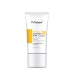 فلوئید ضدآفتاب بی رنگ ویتالیر SPF 50 مدل Vitamin C مناسب انواع پوست حجم 50 میلی لیتر