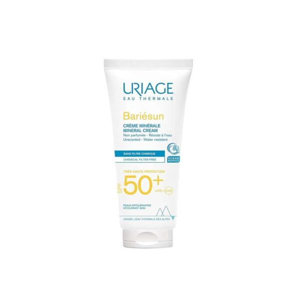 کرم ضد آفتاب بدون رنگ اوریاژ SPF 50 مدل mineral ‌مناسب انواع پوست حجم 100 میلی‌لیتر