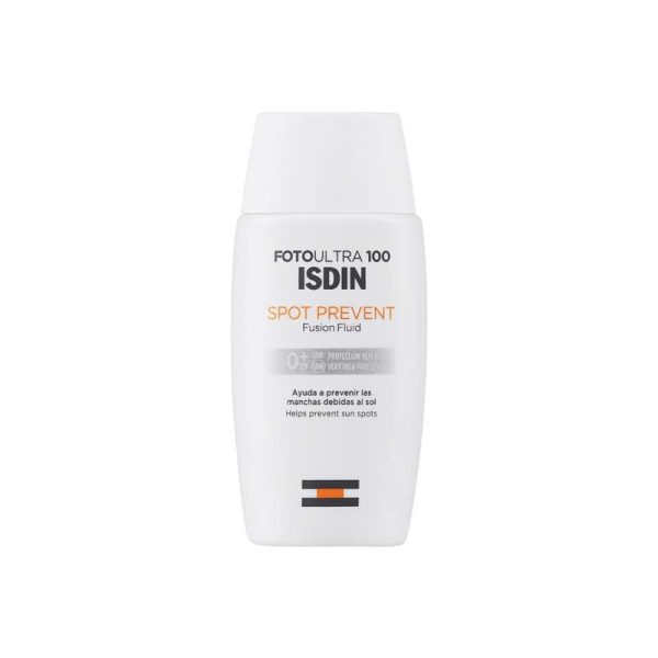 کرم ضد آفتاب بدون رنگ ایزدین SPF 50 مدل Spot Prevent Fusion Fluid ‌مناسب انواع پوست حجم 50 میلی‌لیتر