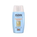 کرم ضد آفتاب بدون رنگ ایزدین SPF 50 مدل water_magic مناسب برای انواع پوست حجم 50 میلی‌لیتر