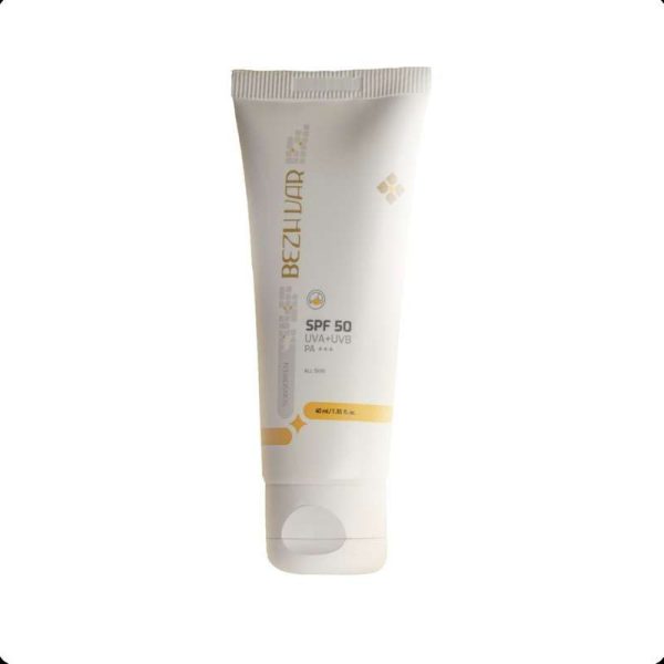 کرم ضد آفتاب بدون رنگ بژوار SPF 50 مدل 001 مناسب انواع پوست حجم 40 میلی لیتر