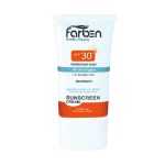 کرم ضد آفتاب بدون رنگ فاربن SPF 30 مدل Hypoallergenic ‌مناسب انواع پوست حجم 50 میلی‌لیتر