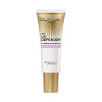 کرم ضد آفتاب بدون رنگ لورآل SPF 50 مدل Bright And Clear مناسب برای پوست خشک حجم 50 میلی لیتر
