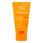 کرم ضد آفتاب بدون رنگ نئودرم SPF 50 مدل PROTECTIVE ‌مناسب پوست‌های چرب و مختلط حجم 50 میلی‌لیتر