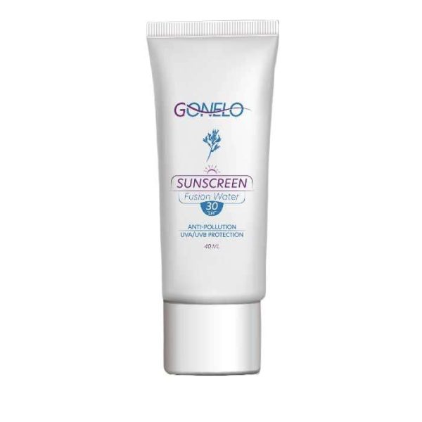 کرم ضد آفتاب بدون رنگ گونلو SPF30 مدل فیوژن واتر مناسب برای انواع پوست حجم 40 میلی لیتر