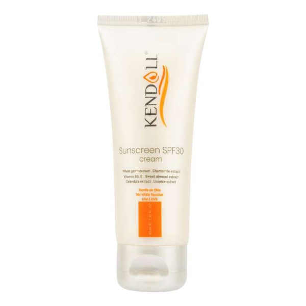 کرم ضد آفتاب بی رنگ کندال SPF30 مدل جوانه گندم مناسب انواع پوست حجم 40 میلی لیتر