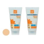 کرم ضد آفتاب رنگی مای spf50 مدل Spot Guard مناسب برای پوست مختلط و چرب حجم 50 میلی لیتر مجموعه 2 عددی