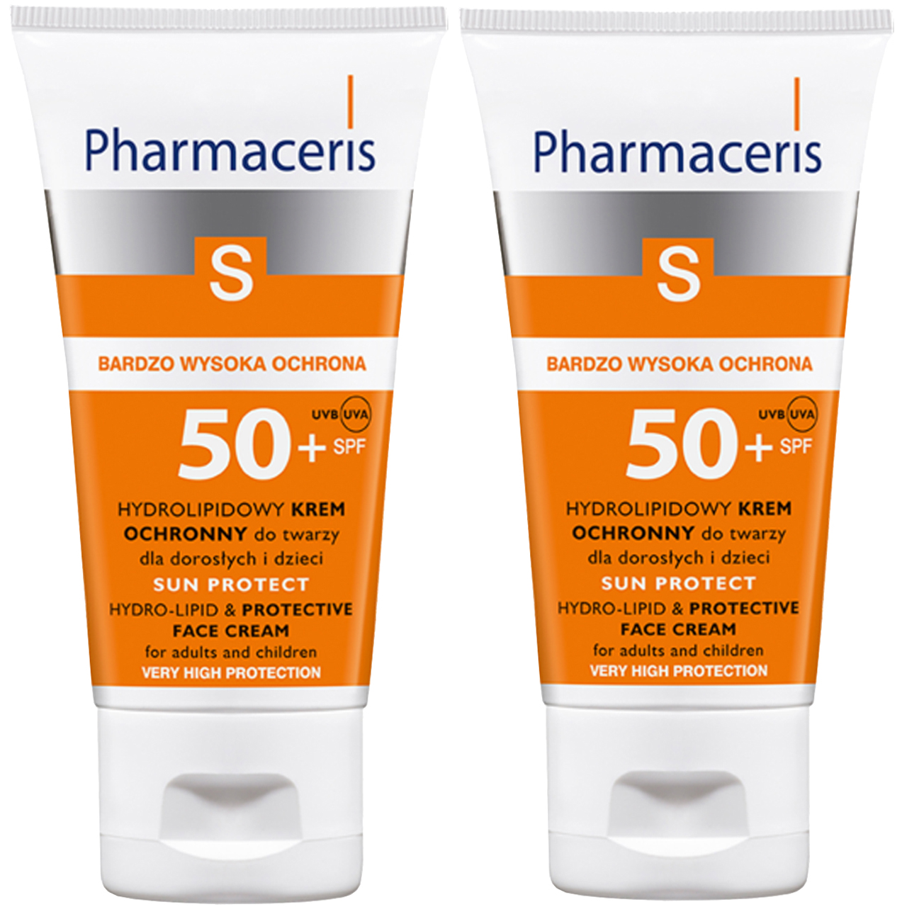 کرم ضد آفتاب فارماسریز مدل Hydrolipid SPF50 حجم 50 میلی لیتر بسته دو عددی