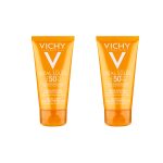 کرم ضد آفتاب ویشی مدل Velvety حجم 50 میلی لیتر مجموعه 2 عددی