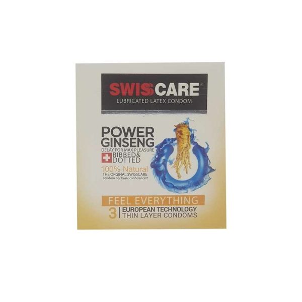 کاندوم سوئیس کر مدل POWER GINSENG کد TA-20280 بسته 3 عددی