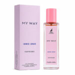 عطر جیبی زنانه الحمبرا مدل MY WAY حجم 35 میلی‌لیتر با رایحه گلی شیرین و پخش بوی قوی