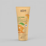 ماسک صورت خاک رسی پرتقال وارمی مدل Clay Mask حجم 150 میلی‌لیتر ضد جوش و آکنه، سم‌زدای عمقی، حاوی کپسول ویتامین C، روشن‌کننده و سفت‌کننده پوست، مناسب پوست چرب و مختلط