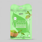 دبل شیت ماسک آبرسان صورت و گردن وارمی مدل گرین ماچا با حجم 25 میلی‌لیتر، کاهش دهنده چربی، روشن‌کننده، حاوی عصاره چای ماچا و ویتامین‌های A، B1 و B12، بسته 2 عددی