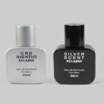 عطر جیبی مردانه اسکلاره مدل CRD Aventus حجم 35 میلی لیتر به همراه عطر جیبی مردانه مدل Silver Scent